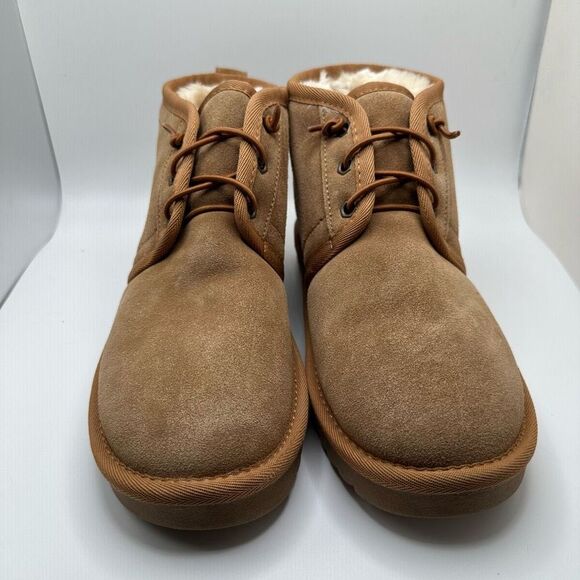 CUSHIONAIRE Women's Classic Fur Lined Lace Up Casual Winter Boots 7.5 CHESTNUT - Picture 2 of 7